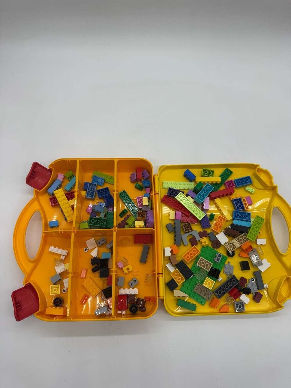 Assorted Legos & carrying case